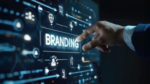 Consistent branding in content marketing across website, social media, email and ads